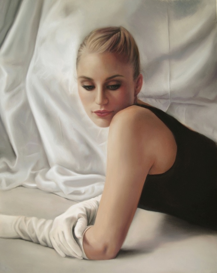  Pastel figure painting by artist Marie Donato 